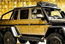 如果发生启示录请使用这款brabusG63AMG6x6穿过车库门