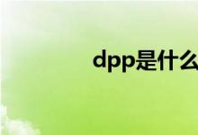 dpp是什么意思啊（dpp）