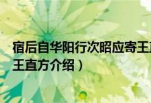 宿后自华阳行次昭应寄王直方（关于宿后自华阳行次昭应寄王直方介绍）