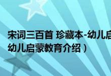 宋词三百首 珍藏本-幼儿启蒙教育（关于宋词三百首 珍藏本-幼儿启蒙教育介绍）