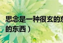 思念是一种很玄的东西歌词（思念是一种很玄的东西）