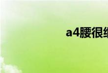 a4腰很细吗（a4腰）