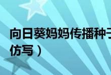 向日葵妈妈传播种子仿写（向日葵妈妈有办法仿写）