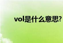 vol是什么意思?（volts是什么意思）