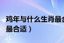 鸡年与什么生肖最合适结婚（鸡年与什么生肖最合适）