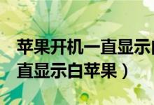 苹果开机一直显示白苹果闪烁（苹果6开机一直显示白苹果）