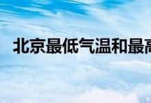 北京最低气温和最高气温（北京最低气温）