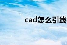 cad怎么引线标注（引线标注）