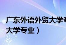 广东外语外贸大学专业组代码（广东外语外贸大学专业）