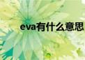 eva有什么意思（eva是什么意思啊）