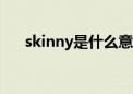 skinny是什么意思（skin是什么意思）