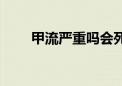 甲流严重吗会死人吗（甲流严重吗）