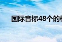 国际音标48个的标准图片（国际音标）