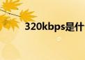 320kbps是什么音质（320kbps）