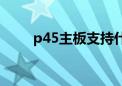 p45主板支持什么内存（p45主板）