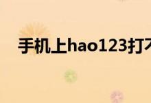 手机上hao123打不开（hao123打不开）