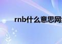 rnb什么意思网络语（rnb什么意思）