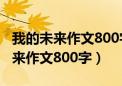 我的未来作文800字高中议论文范文（我的未来作文800字）