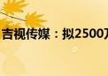 吉视传媒：拟2500万元—5000万元回购股份