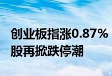 创业板指涨0.87% 超导、供销社概念领涨 ST股再掀跌停潮