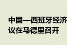 中国—西班牙经济工业合作混委会第29次会议在马德里召开