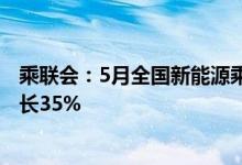 乘联会：5月全国新能源乘用车厂商批发销量91万辆 同比增长35%