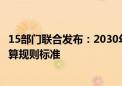 15部门联合发布：2030年制定出台200个重点产品碳足迹核算规则标准