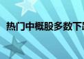 热门中概股多数下跌 爱奇艺、蔚来跌超2%