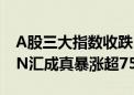 A股三大指数收跌：成交额不足7000亿 新股N汇成真暴涨超750%