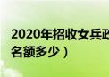 2020年招收女兵政策及待遇（2019招女兵的名额多少）