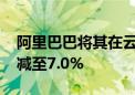 阿里巴巴将其在云音乐的持股比例从8.3%削减至7.0%