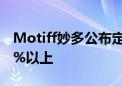 Motiff妙多公布定价方式 基础功能价格低80%以上