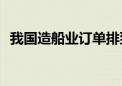 我国造船业订单排到2028年 行业景气度高