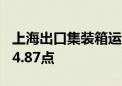 上海出口集装箱运价指数（综合指数）报3184.87点