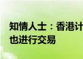 知情人士：香港计划最早9月开始在台风期间也进行交易