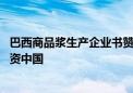 巴西商品浆生产企业书赞桉诺：对中国经济有信心 将继续投资中国