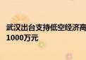 武汉出台支持低空经济高质量发展措施 单笔奖励企业资金达1000万元