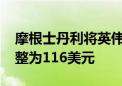 摩根士丹利将英伟达目标价格从1160美元调整为116美元