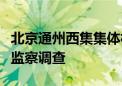 北京通州西集集体林场法定代表人郑健平接受监察调查