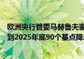 欧洲央行管委马赫鲁夫表示：对今年稍多于一次的降息以及到2025年底90个基点降息的市场定价并不感到不安