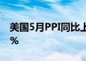 美国5月PPI同比上升2.2% 环比意外下降0.2%