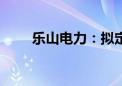 乐山电力：拟定增募资不超2.5亿元