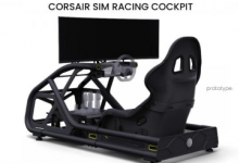 CORSAIR 在 COMPUTEX 2024 上推出原型模块化模拟赛车驾驶舱