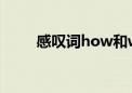 感叹词how和what用法（感叹词）