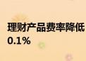 理财产品费率降低 超2万只产品管理费率低于0.1%