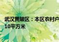 武汉黄陂区：本区农村户籍居民在本地买新建住房 每套奖励10平方米