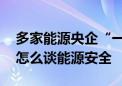 多家能源央企“一把手”发表署名文章 他们怎么谈能源安全