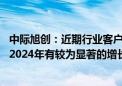 中际旭创：近期行业客户下达了2025年800G需求指引 相比2024年有较为显著的增长