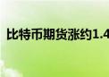 比特币期货涨约1.4% 以太坊期货涨超3.2%