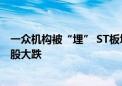 一众机构被“埋” ST板块持续分化 多家机构集中持仓的ST股大跌